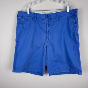 Polo Ralph Lauren Mens Blue Cotton‎ Casual Chino Shorts Size 40
